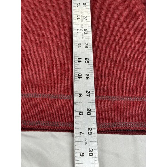 Tommy Bahama Sweater Reversible 1/4 Zip Pullover Men's M Blend Red & Maroon - Picture 3 of 12
